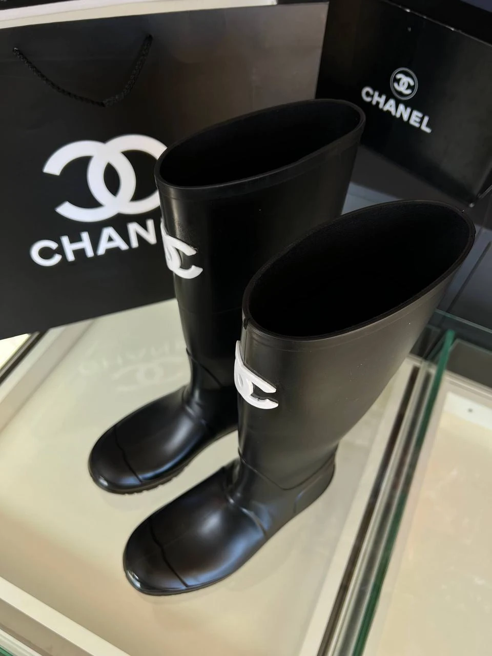 Chanel kauçuk  İthal  çizme