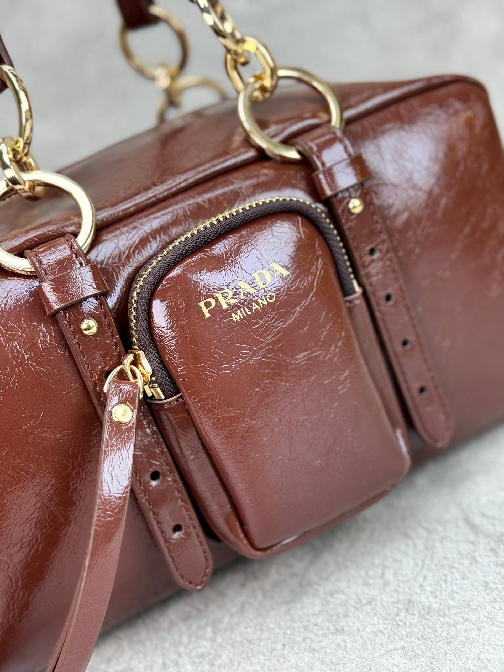 PRADA - Dangle Medium shoulder bag Size: 30 x 15 cm