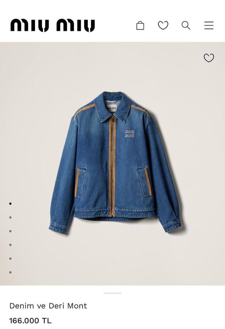 MİU MİU HOODİE DENİM JACKET
