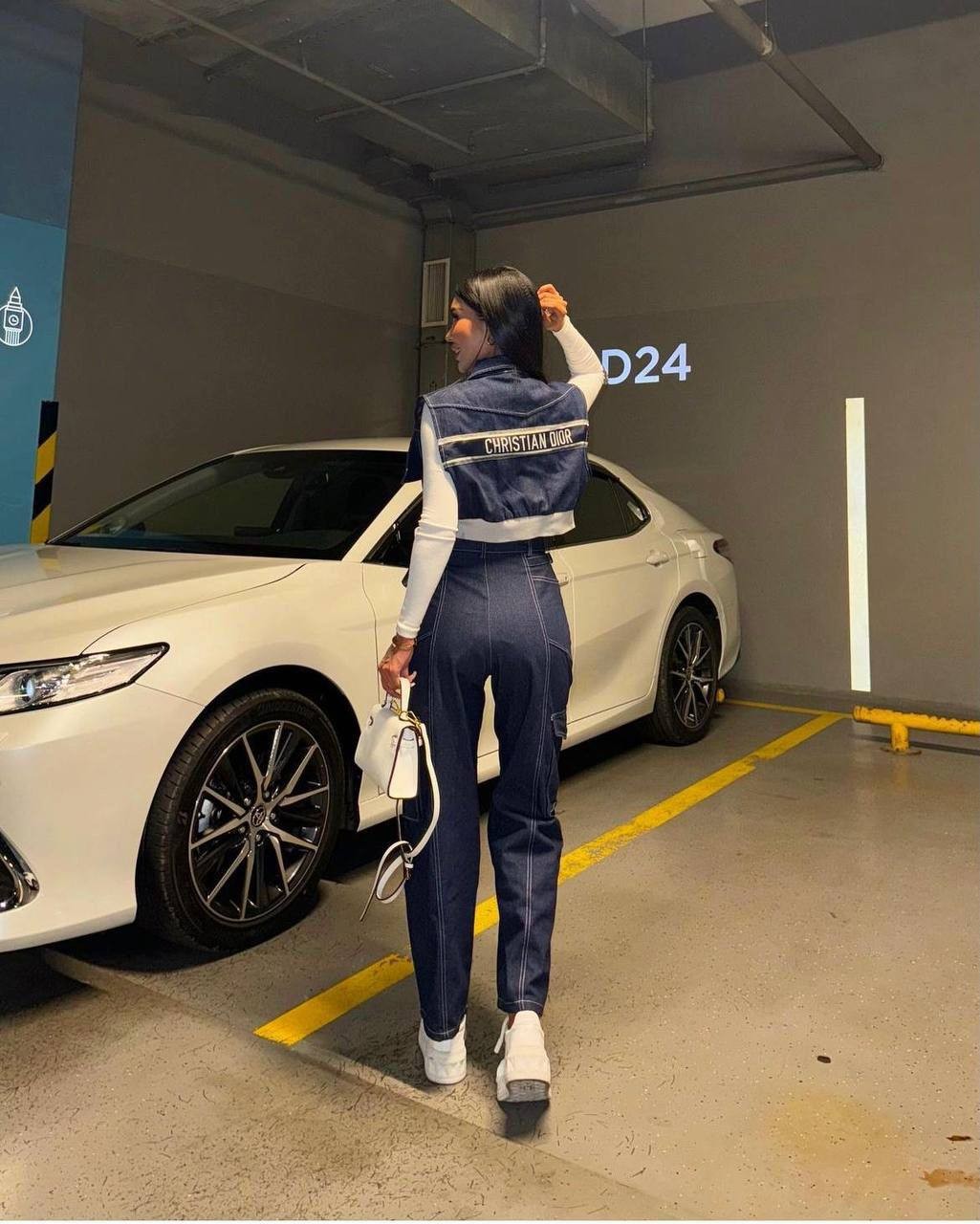 İthal Dior  Kot Detaylı Spor Set Takım