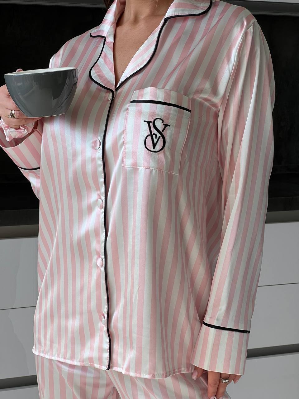 Victoria’s Secret,Pembe Çizgili Pijama Takımı