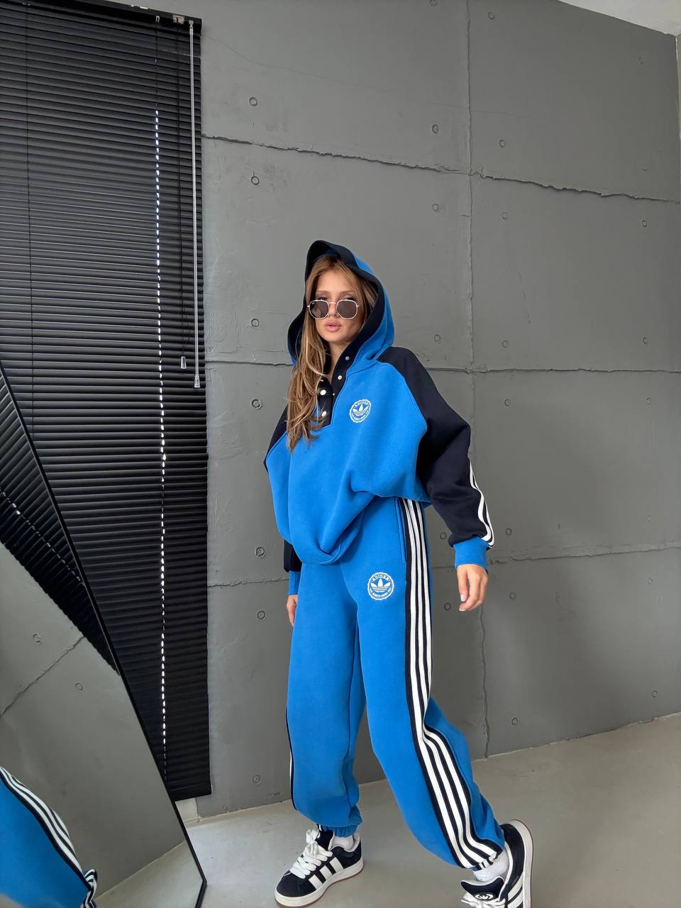 Adidas İkili Takım Oversize  3 iplik  Şardonlu  Takım