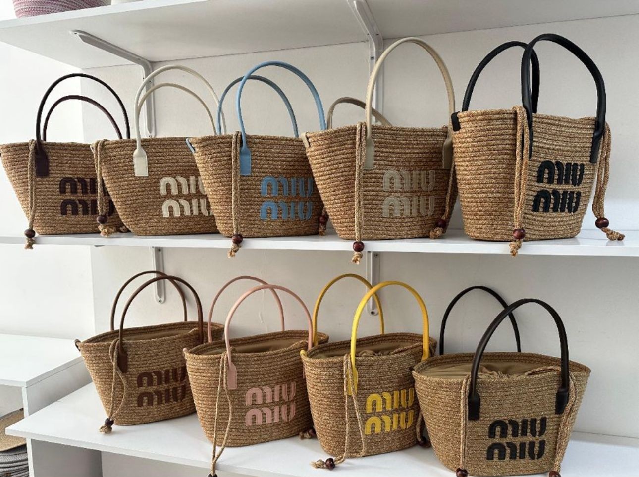MIU MIU İthal Hasır Çanta