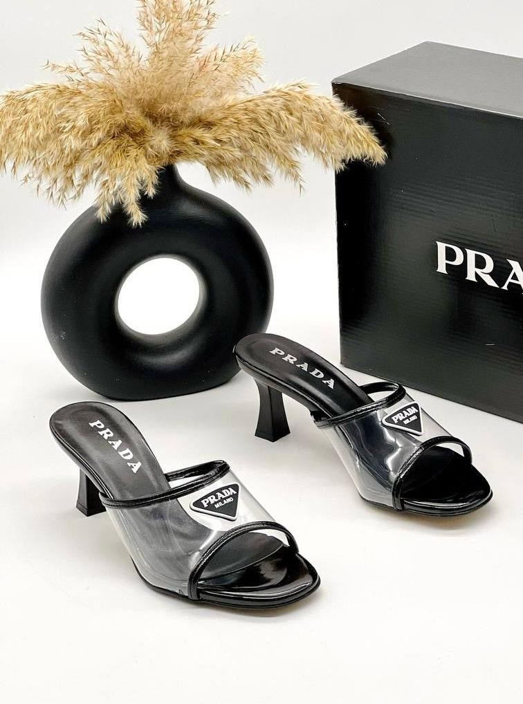 PRADA Şeffaf Bantlı Terlik
