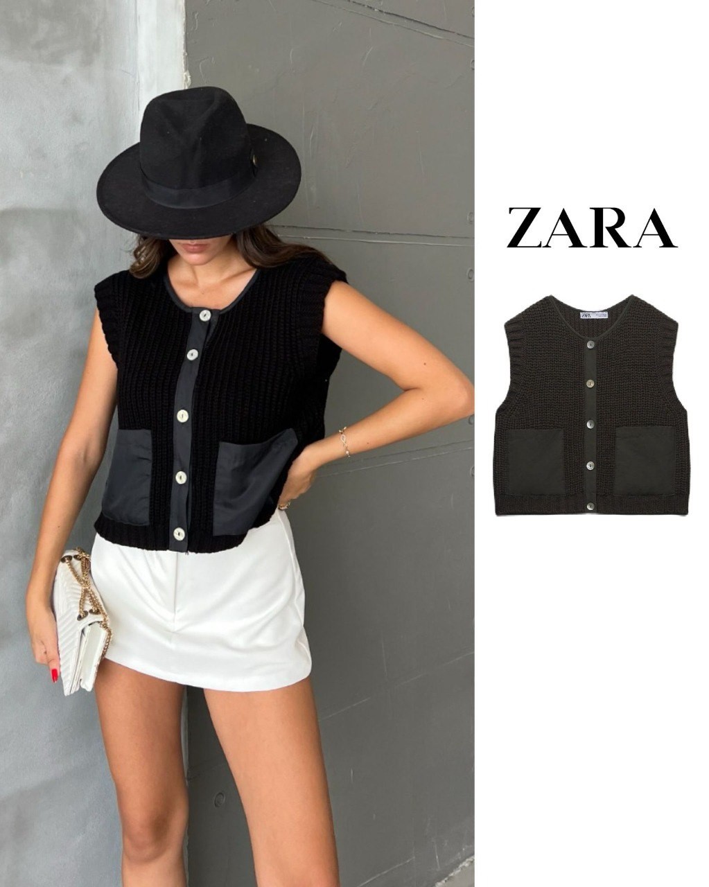 Zara  Model Triko Yelek
