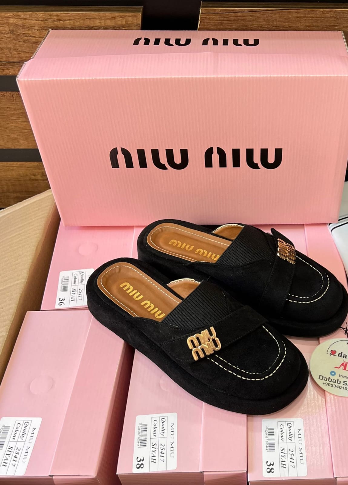 MIU MIU Süet Terlik