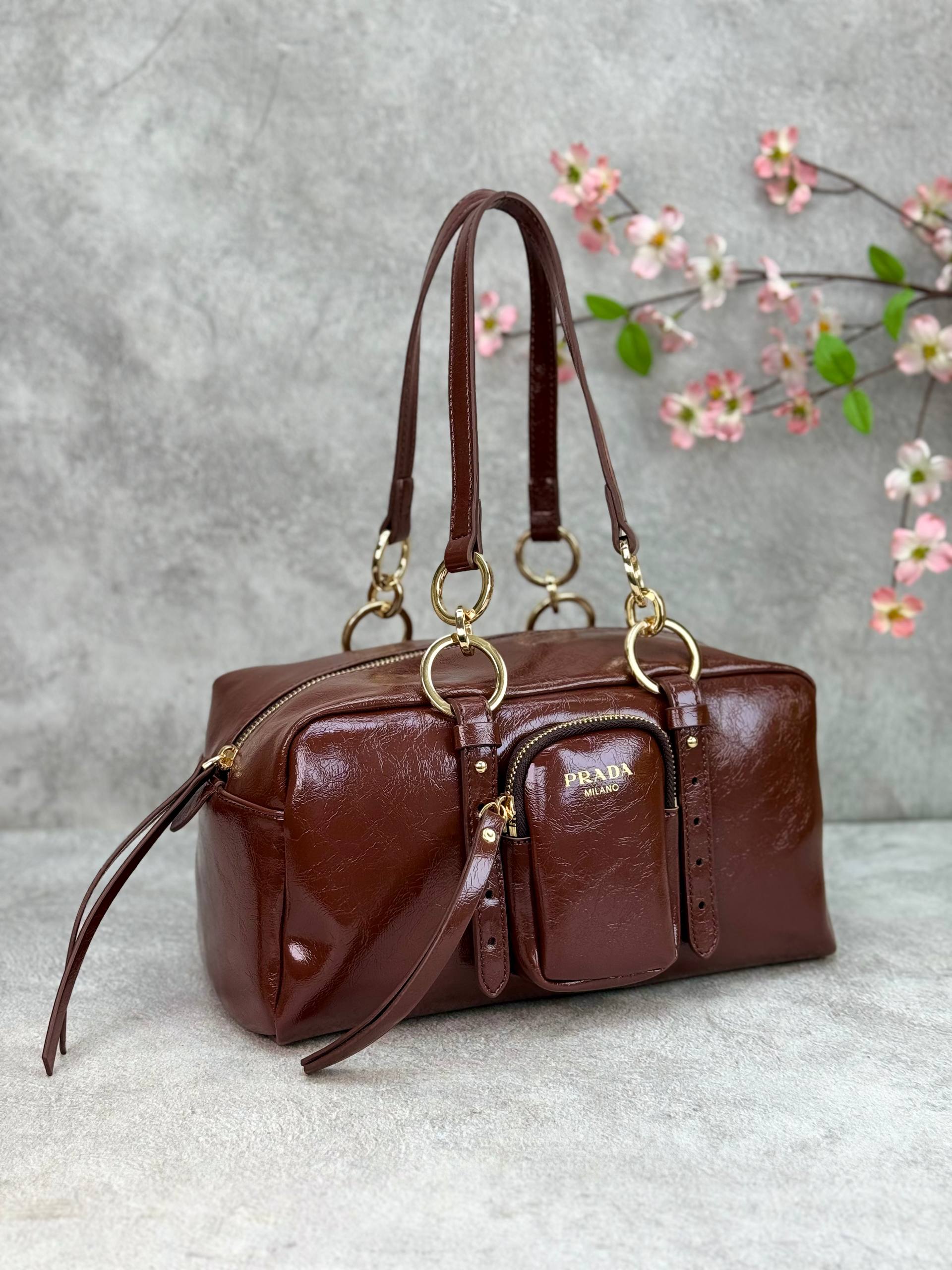 PRADA - Dangle Medium shoulder bag Size: 30 x 15 cm