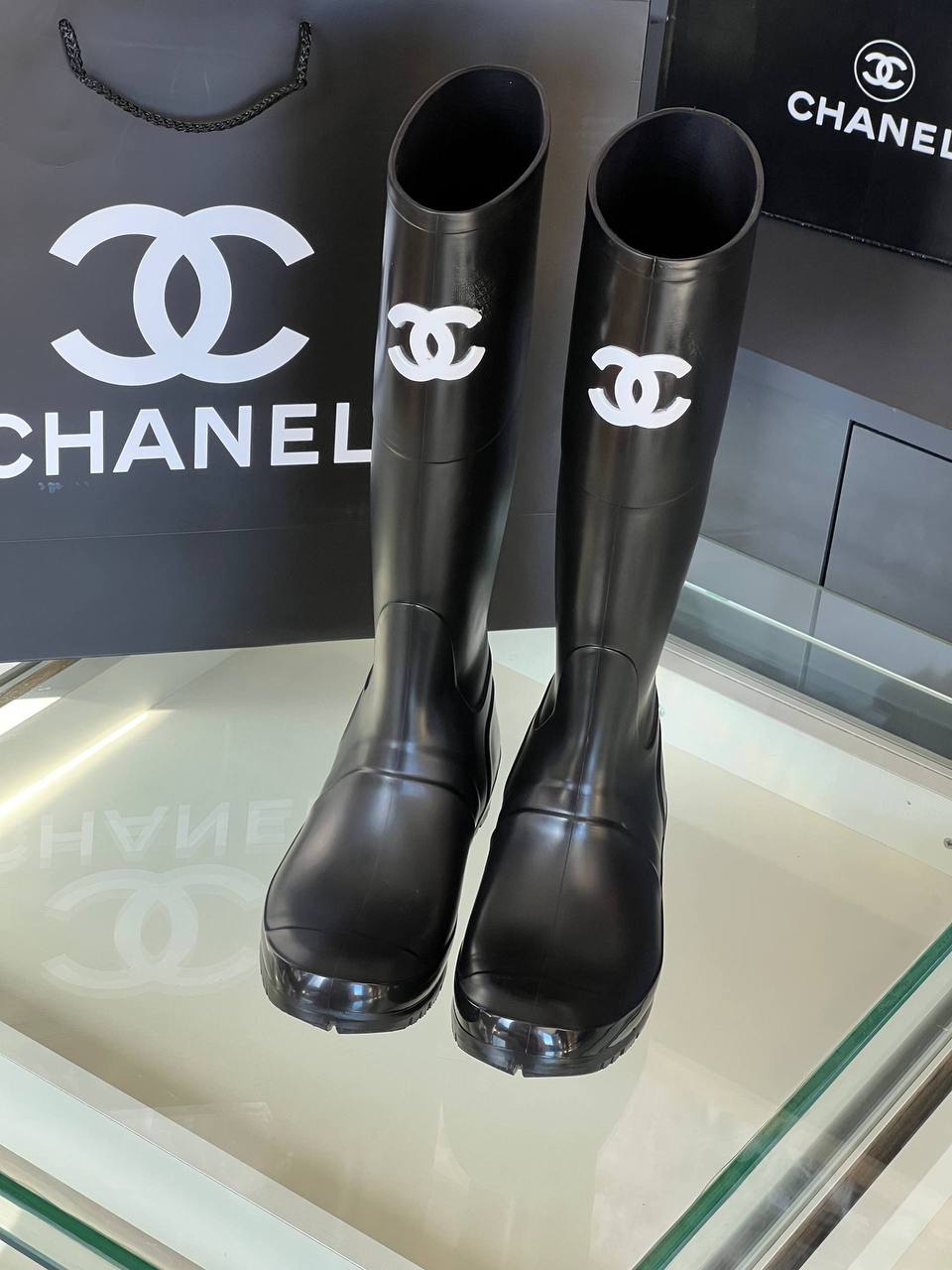 Chanel kauçuk  İthal  çizme