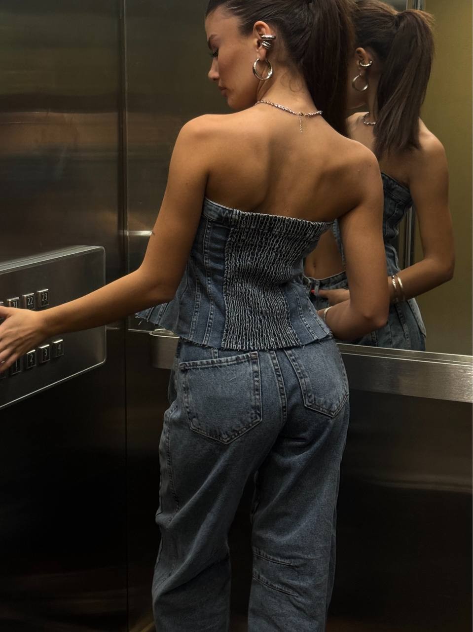 Tasarım Denim Crop