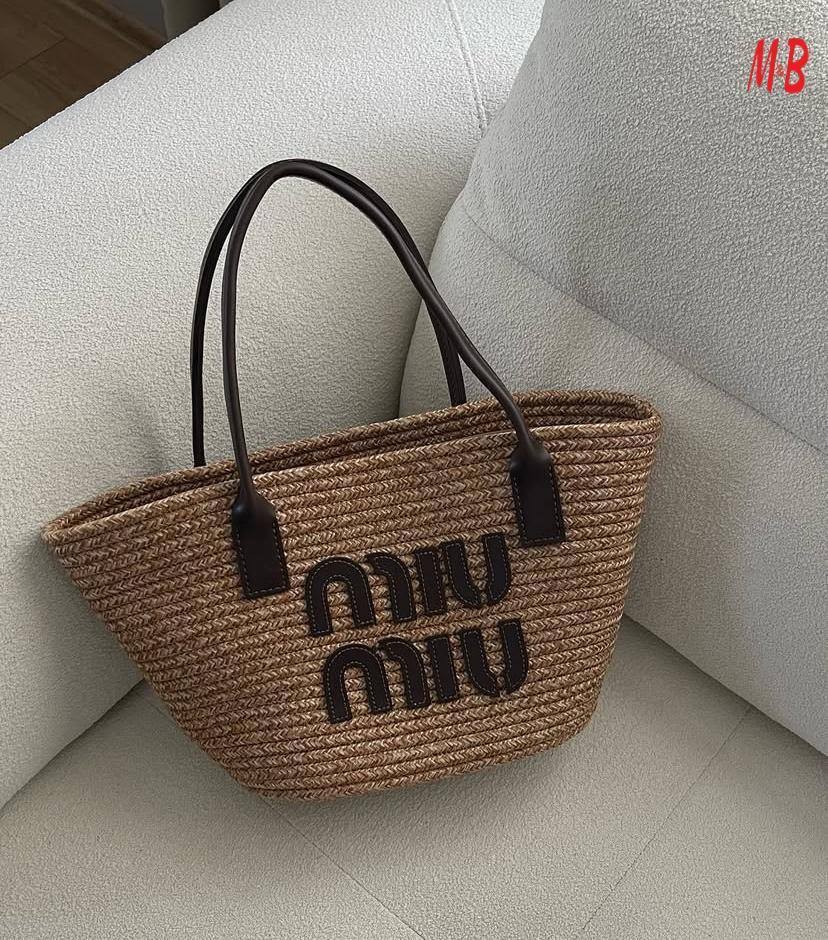 MIU MIU İthal Hasır Çanta