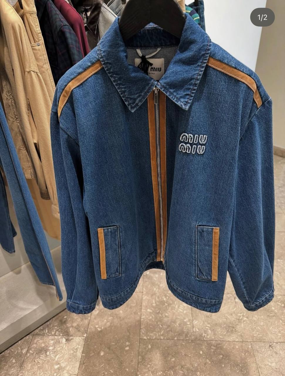 MİU MİU HOODİE DENİM JACKET