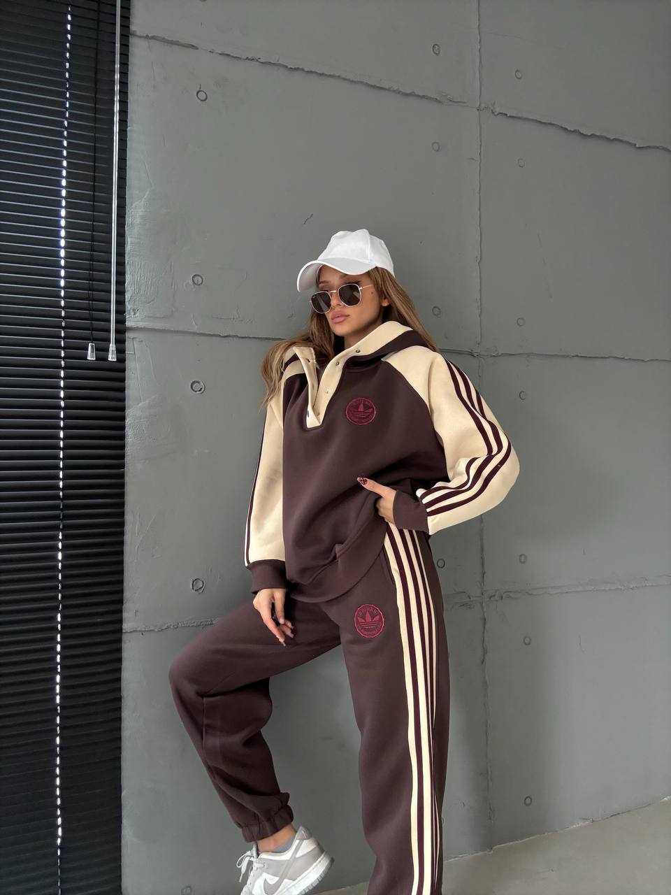 Adidas İkili Takım Oversize  3 iplik  Şardonlu  Takım