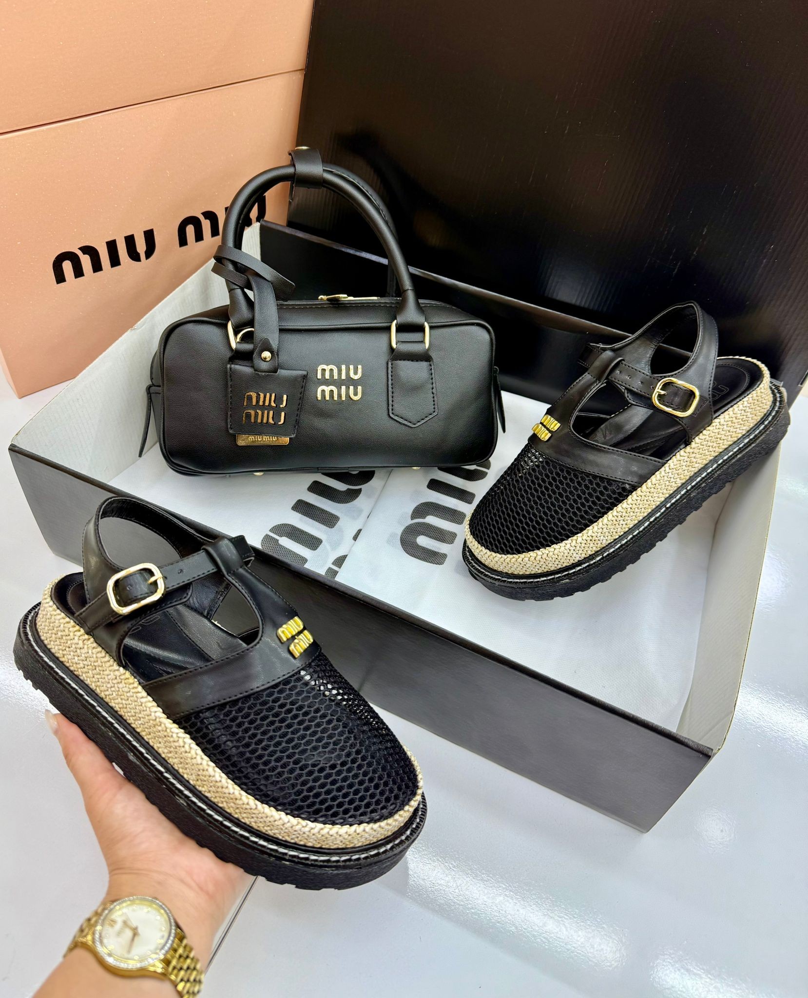 MIU MIU  Sandelet ve Çanta seti 