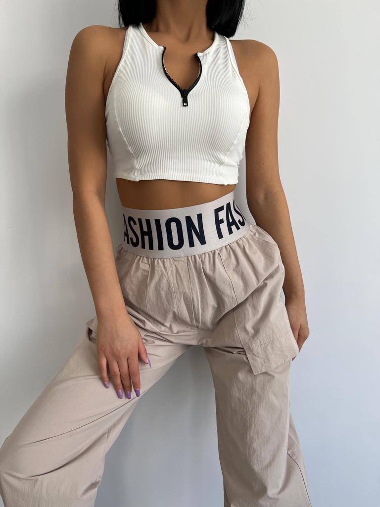 Beli Lastikli Fashion Pantolon