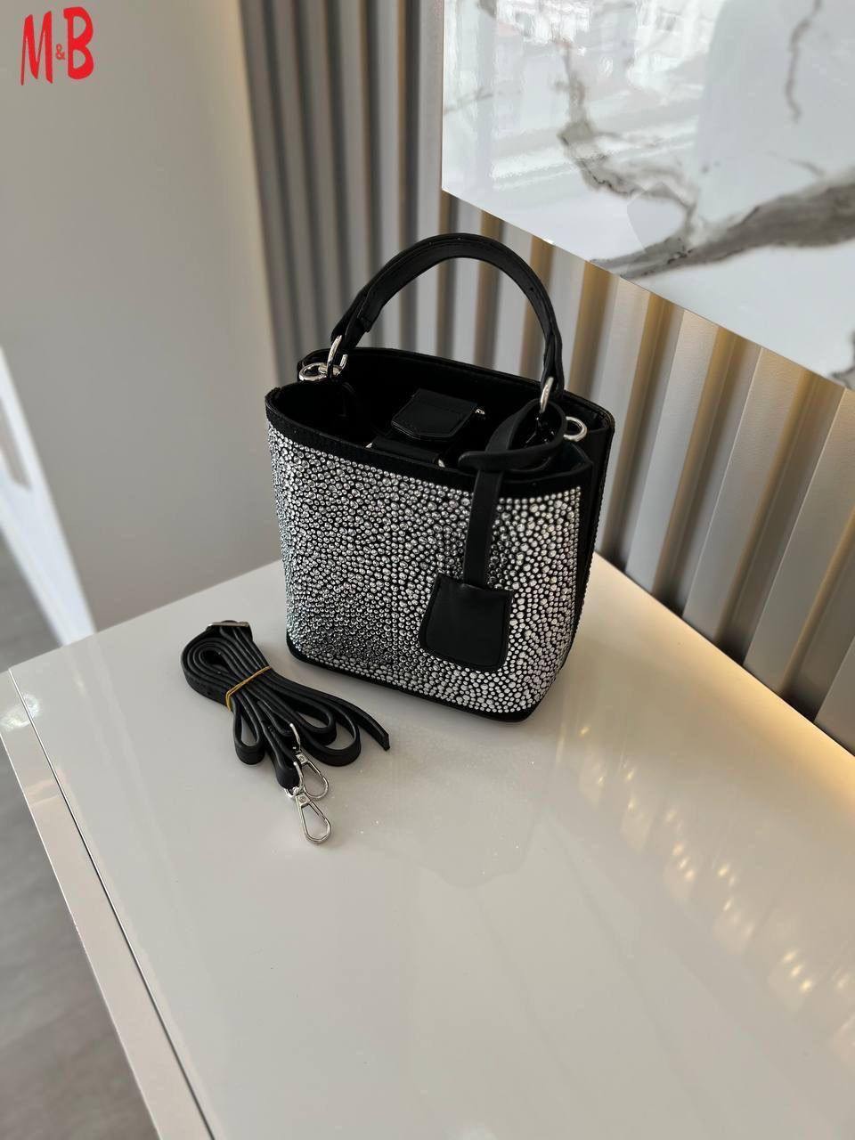 Parada Taşlı Çanta &Sandalet  Set
