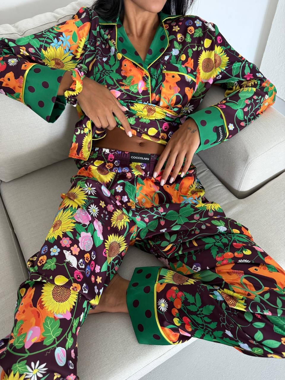 Armani Saten Pijama Takımı