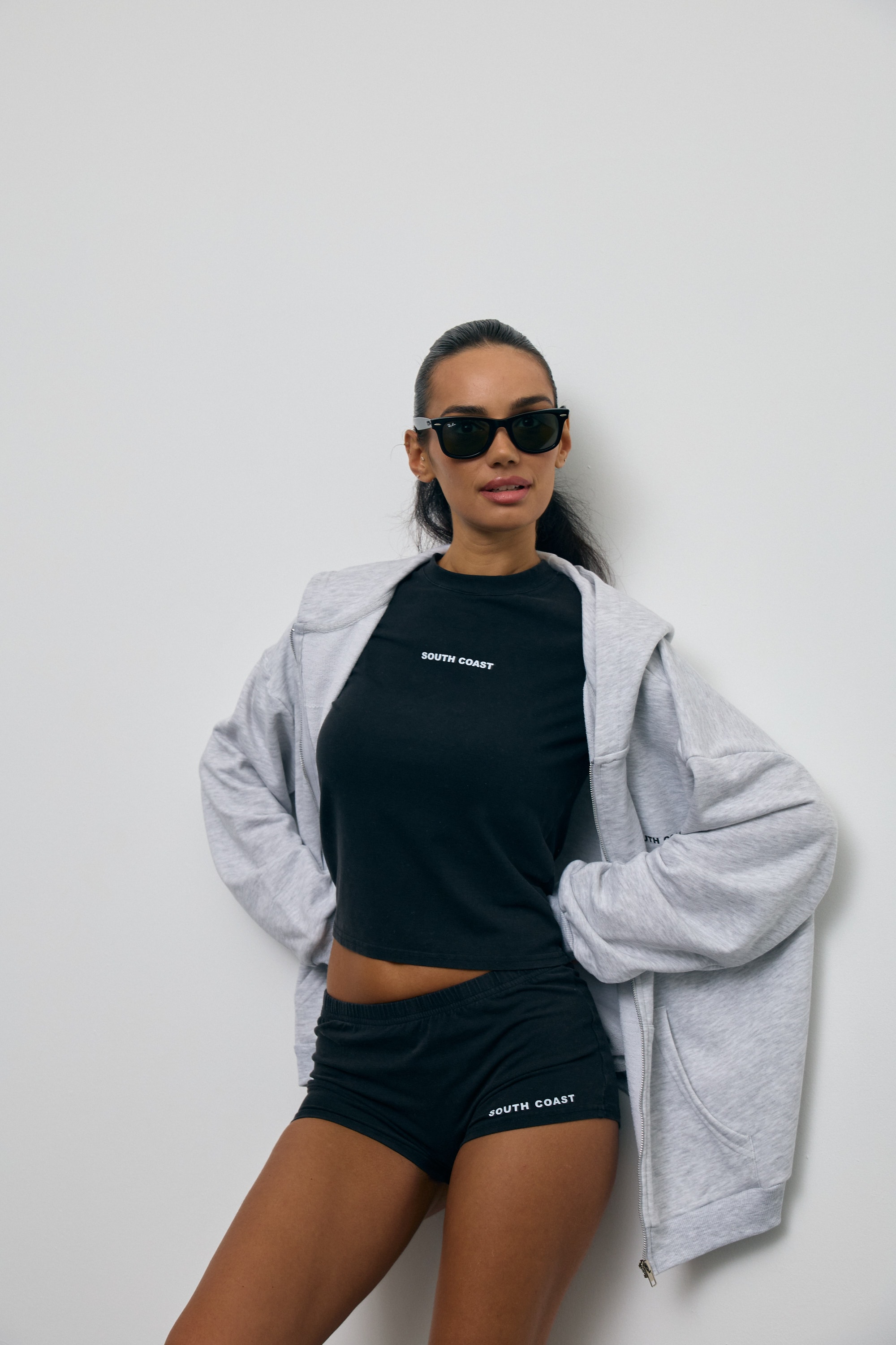 Melanj Sth Fermuarlı Hoodie