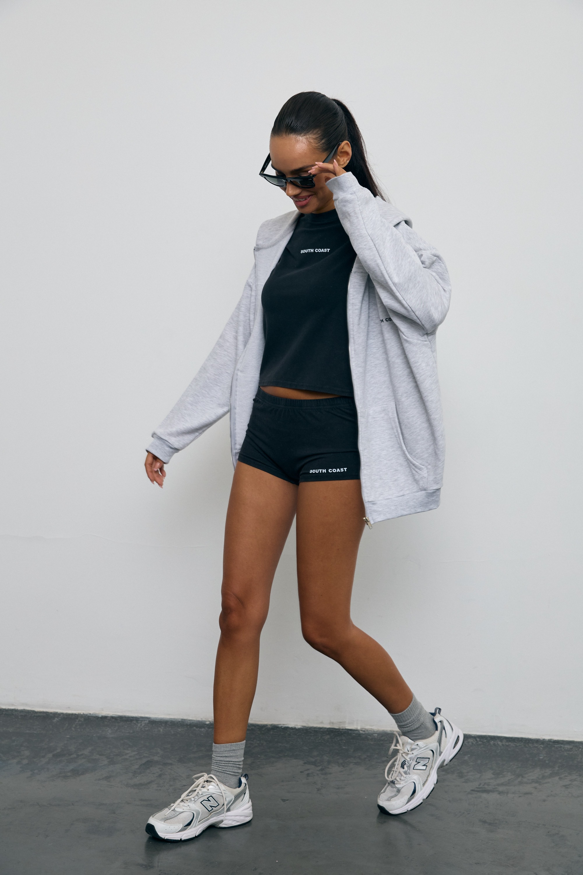 Melanj Sth Fermuarlı Hoodie