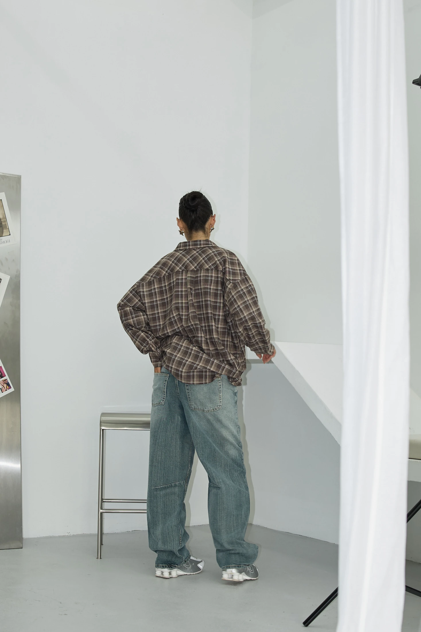 Ekose Oversize Gömlek