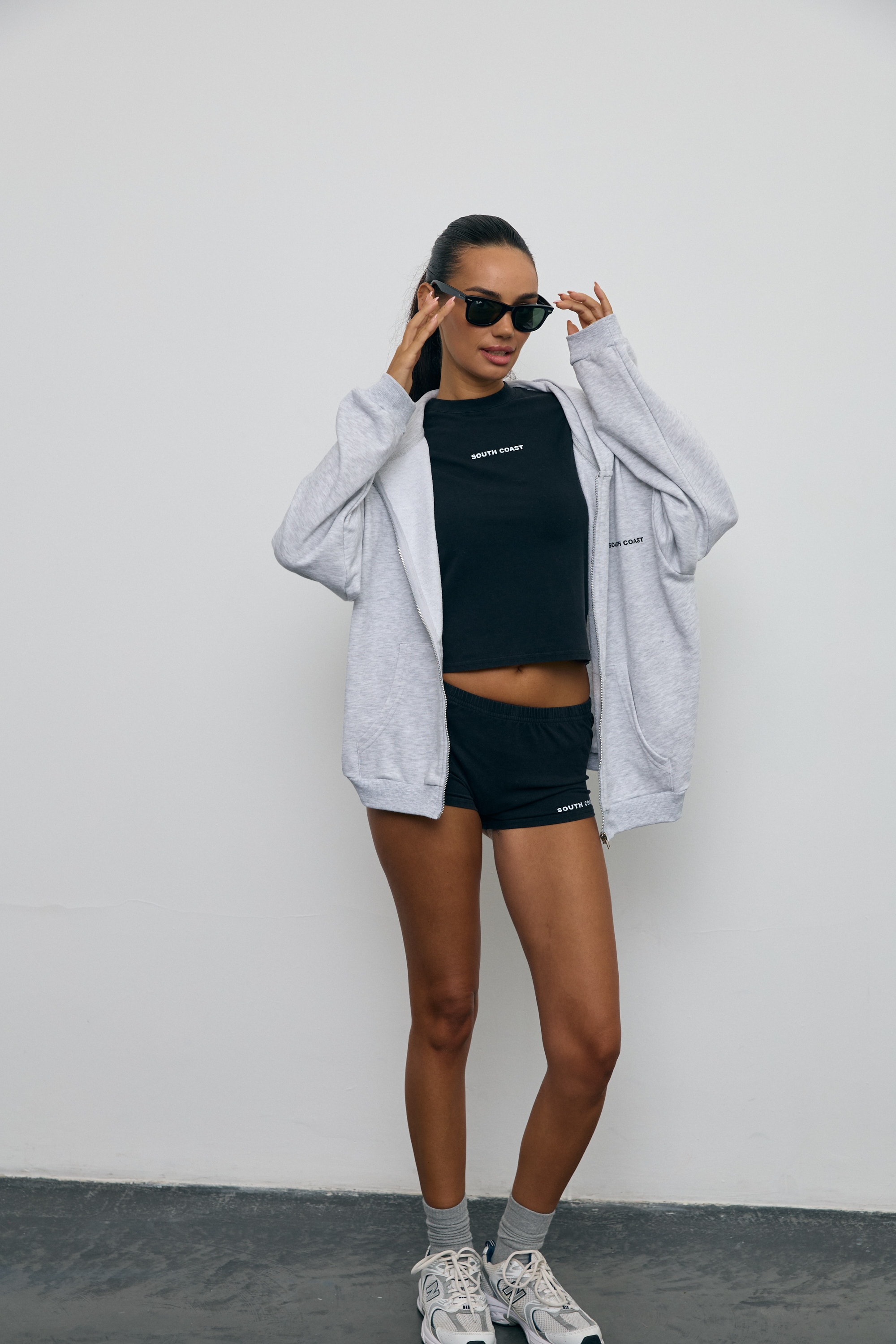 Melanj Sth Fermuarlı Hoodie