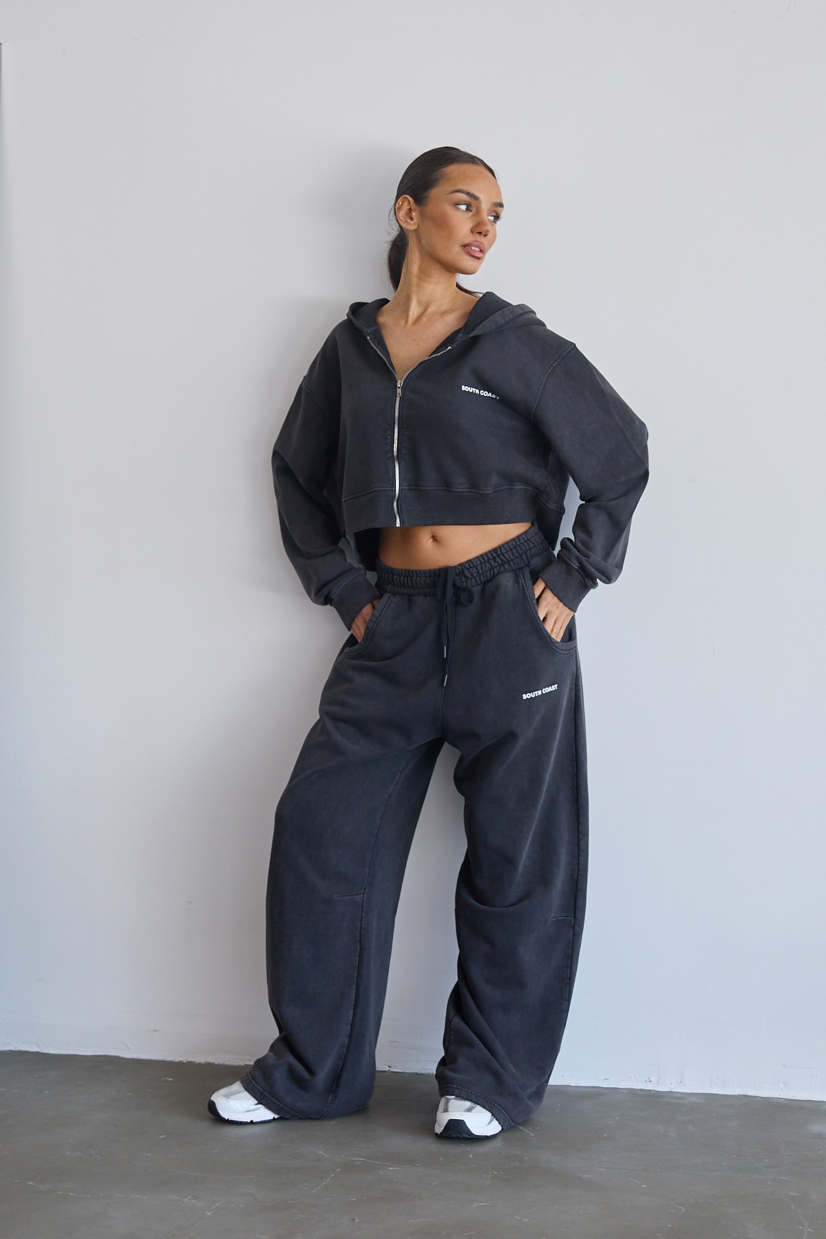 Soluk Efektli Bol Kesim Sweatpants