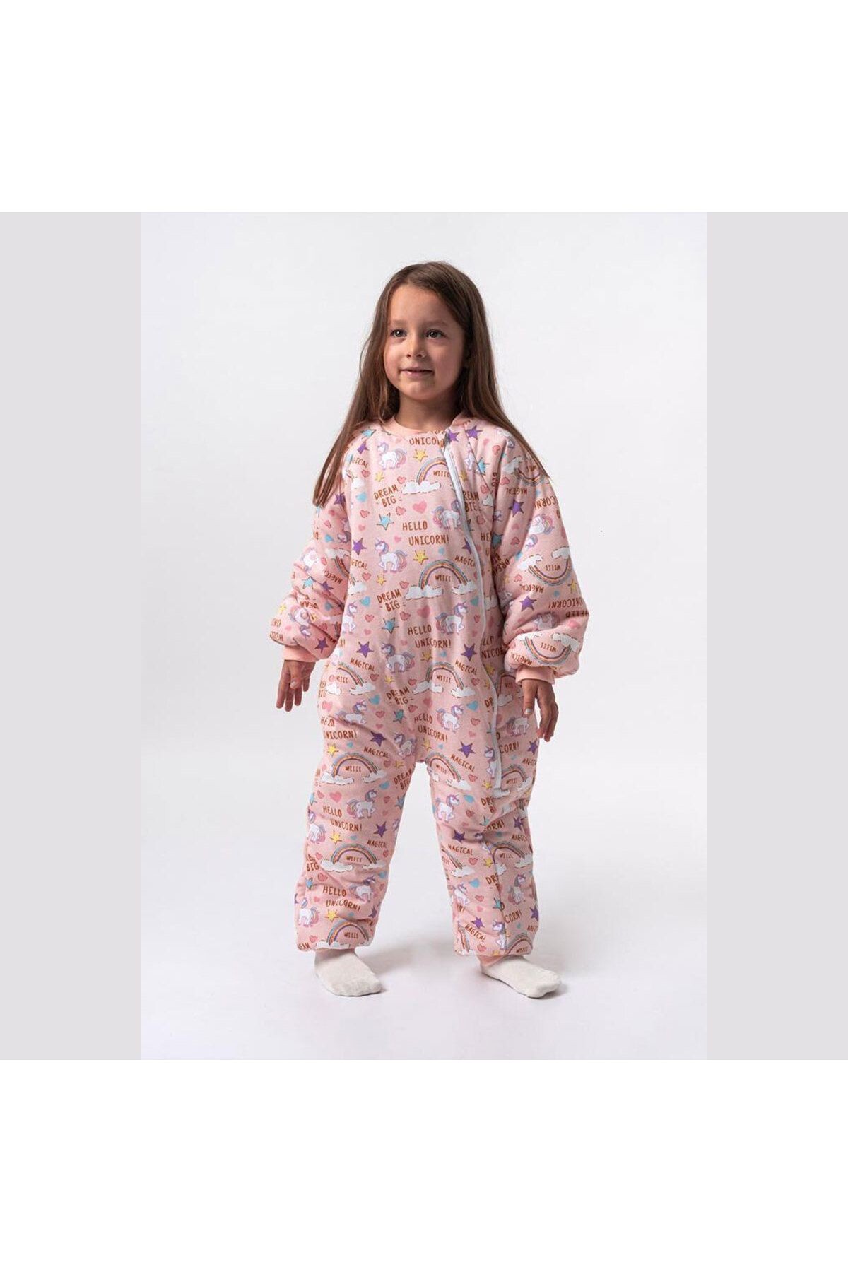 BEGİSA 2/7 YAŞ UNICORN DESENLİ KIZ UYKU TULUMU