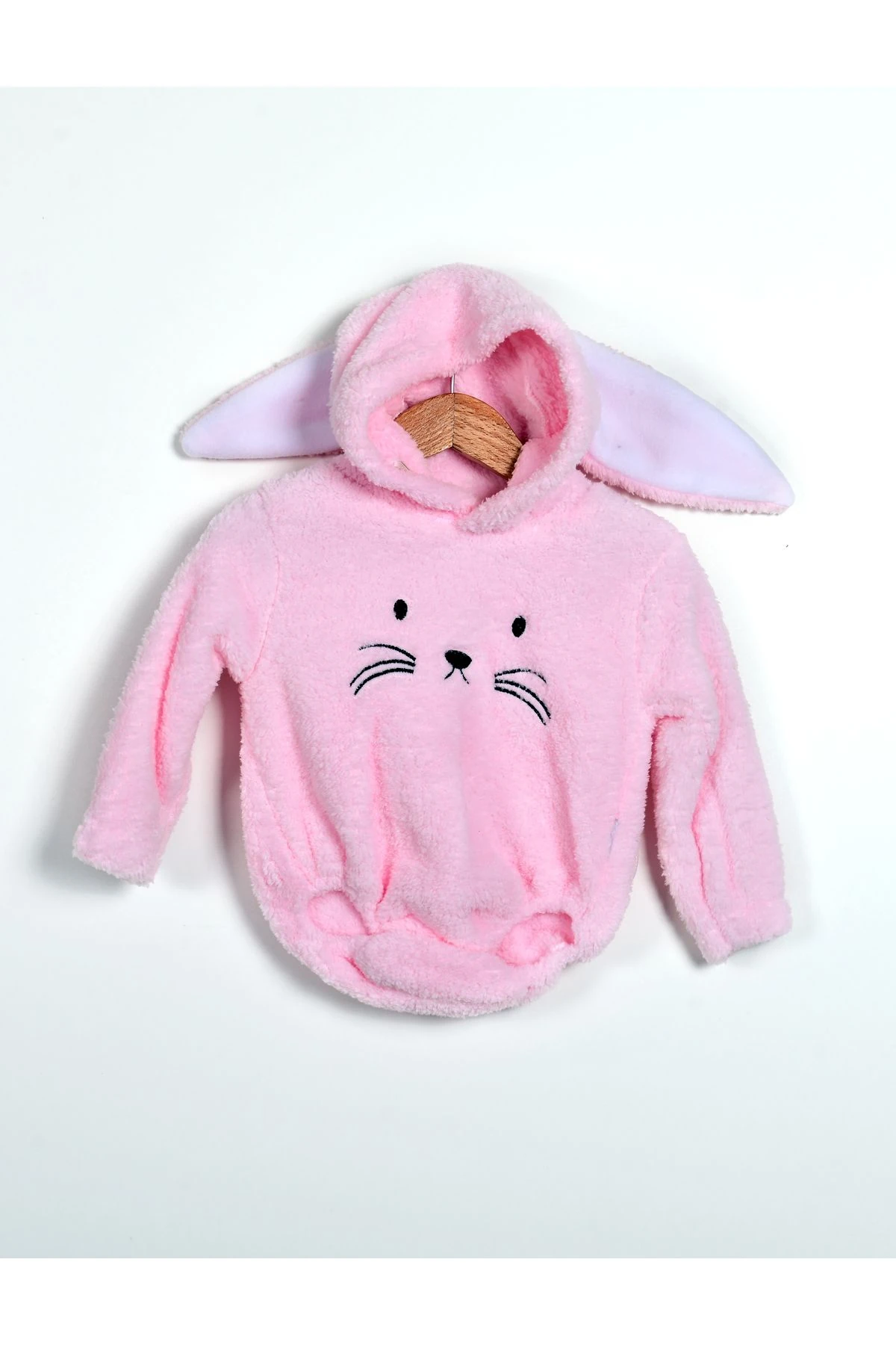 Peluş Kapşonlu Bebek Kıyafetleri Unisex Çıt Çıt Lı Bebek Giyim Welsoft Badi Modelleri