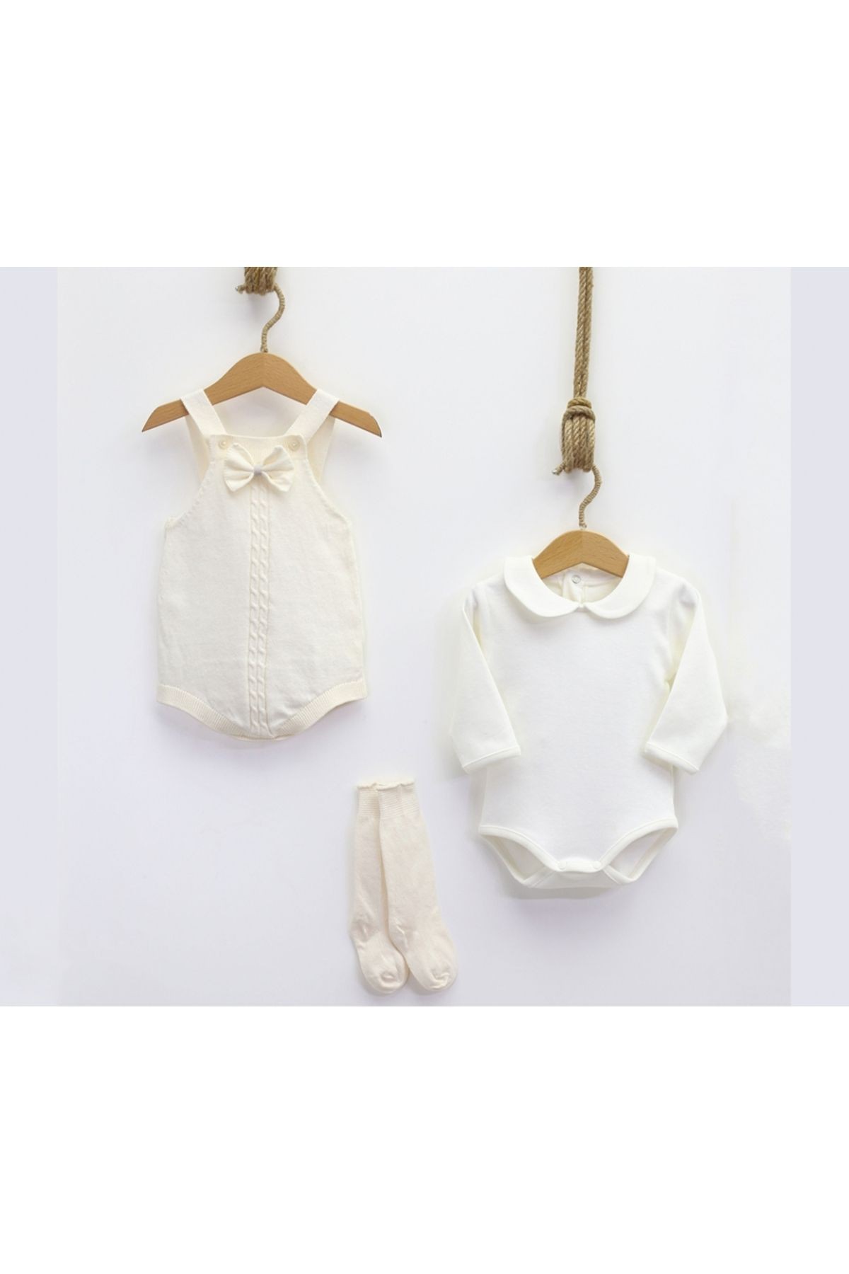 Nipperland ile Sağlıklı Büyüme Organik Erkek Bebek Bodysuit Set: