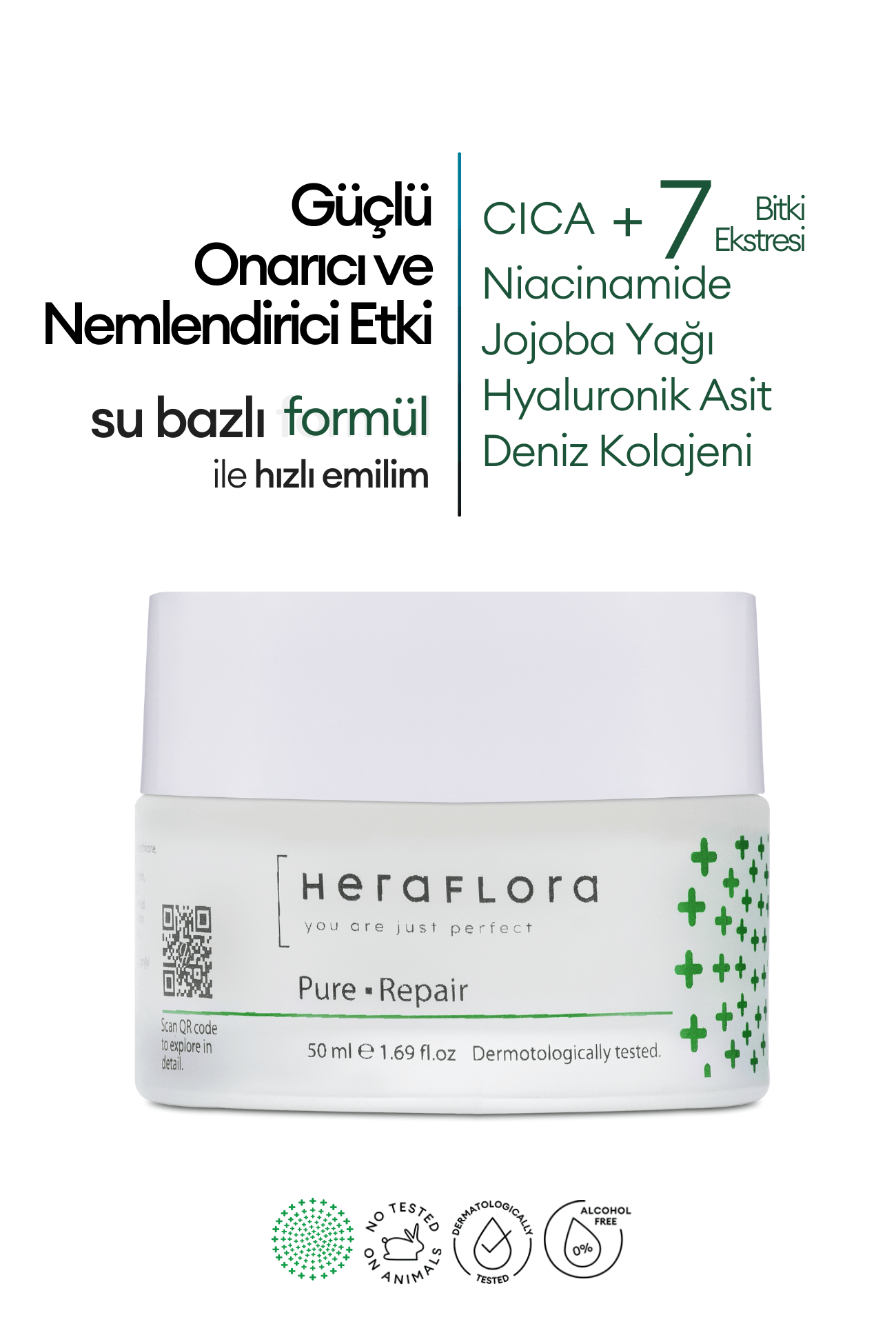 Pure Repair Su Bazlı Yoğun Onarıcı Bakım Kremi 50 ml