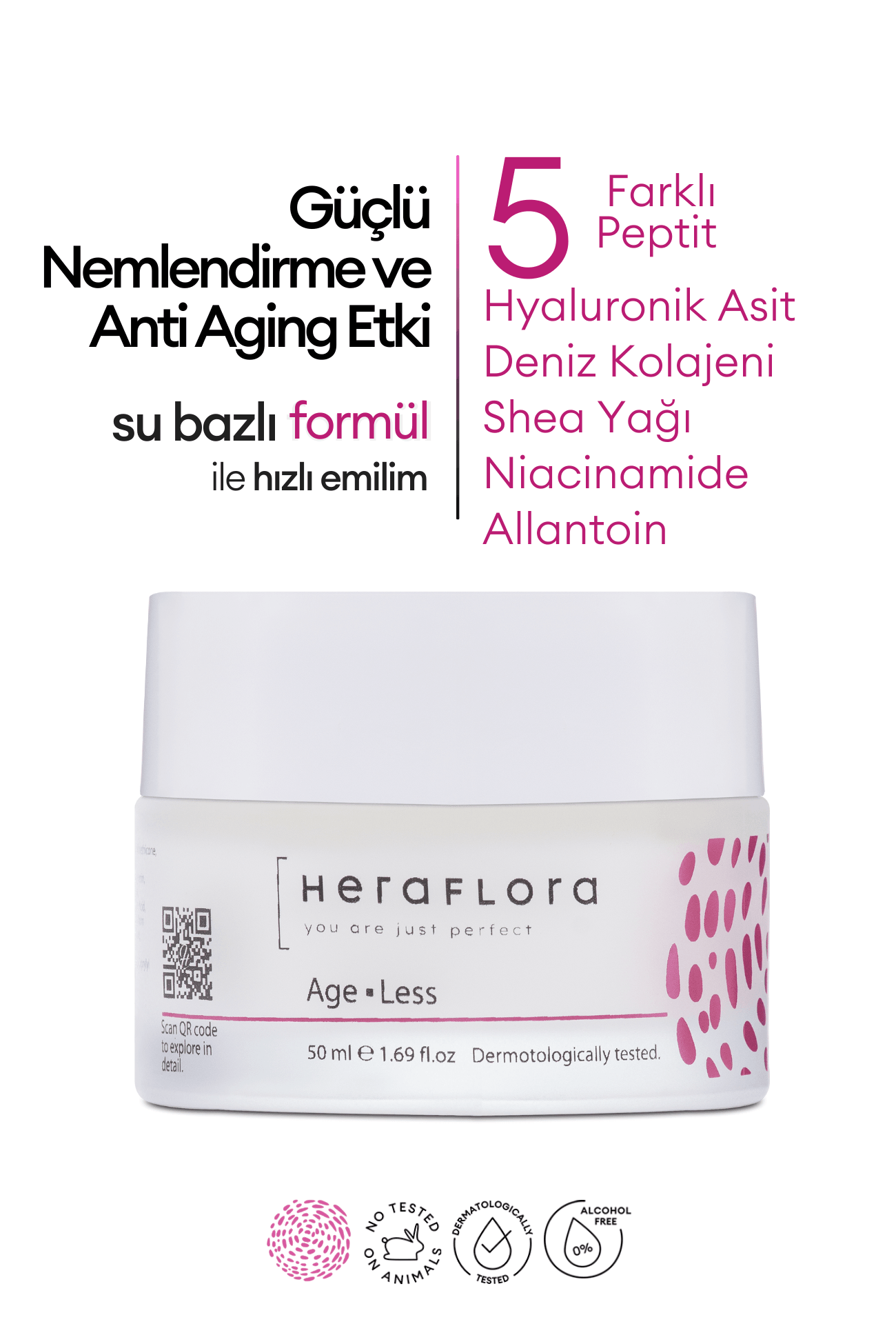Age Less Yaşlanma Karşıtı, Nemlendirici Bakım Kremi 50 ml