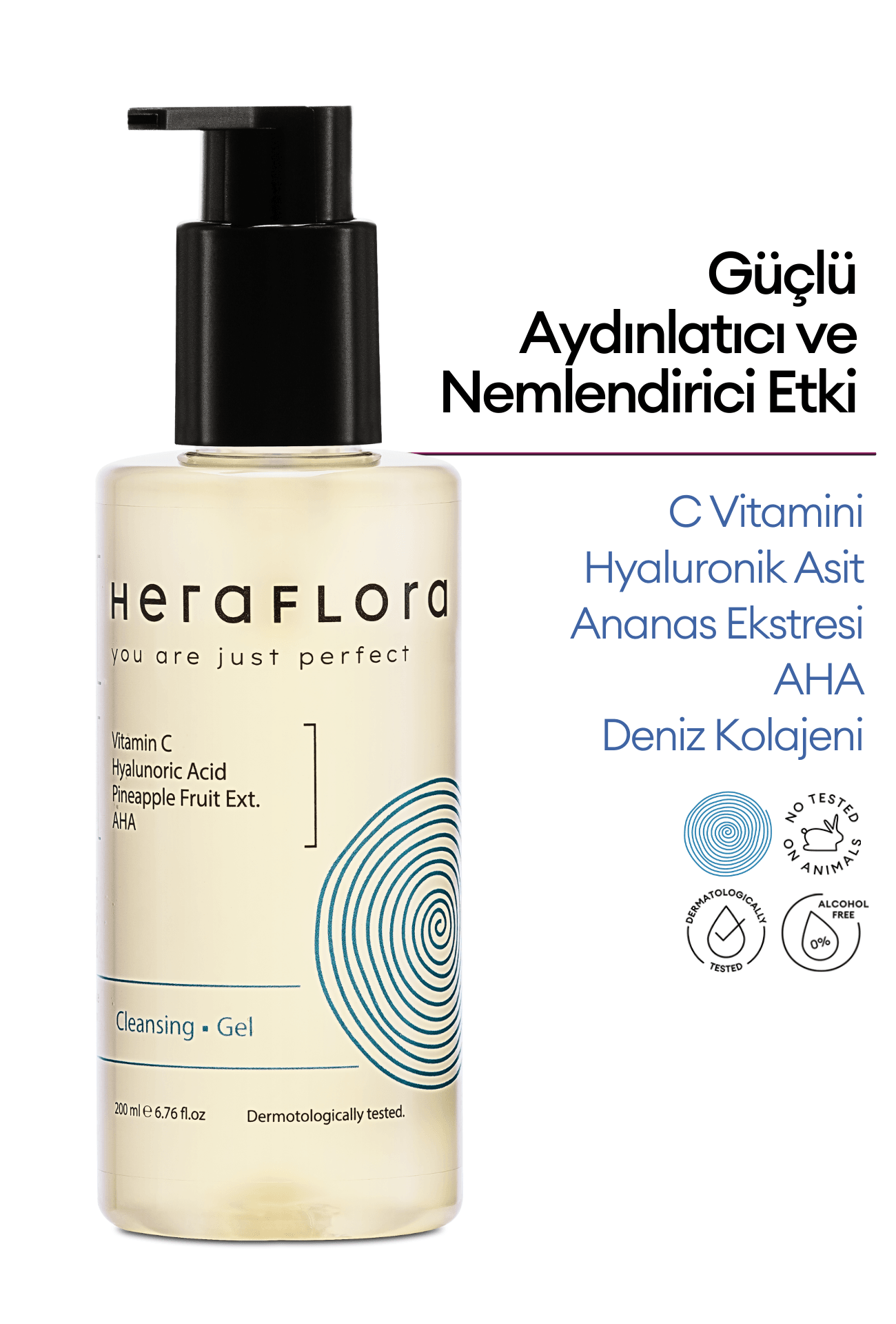 Nemlendirici, Aydınlatıcı, Arındırıcı Yüz Temizleme Jeli 200 ml