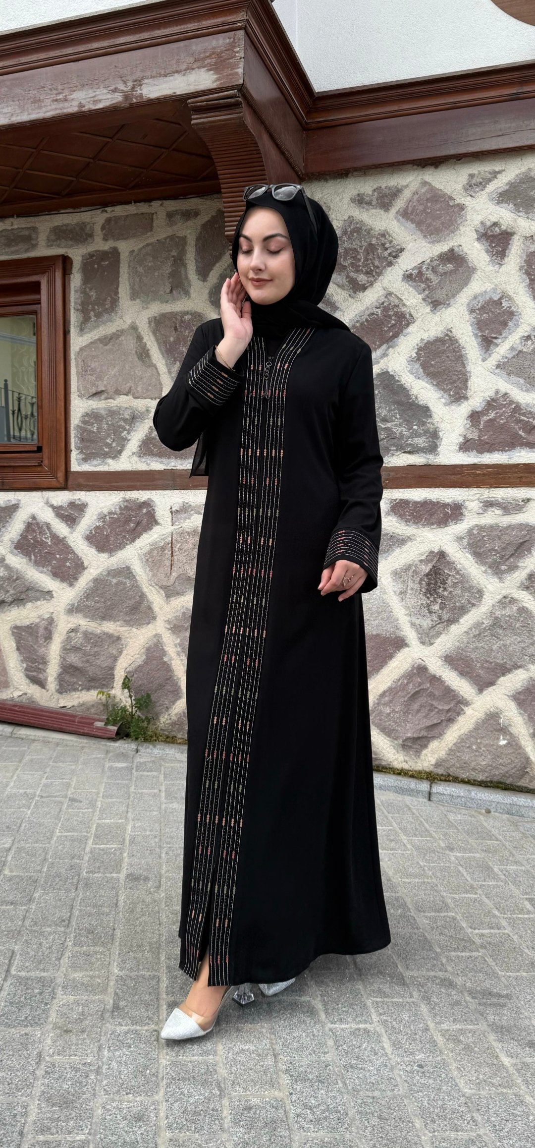 Firuze yazlik ince kumaş feracemiz 