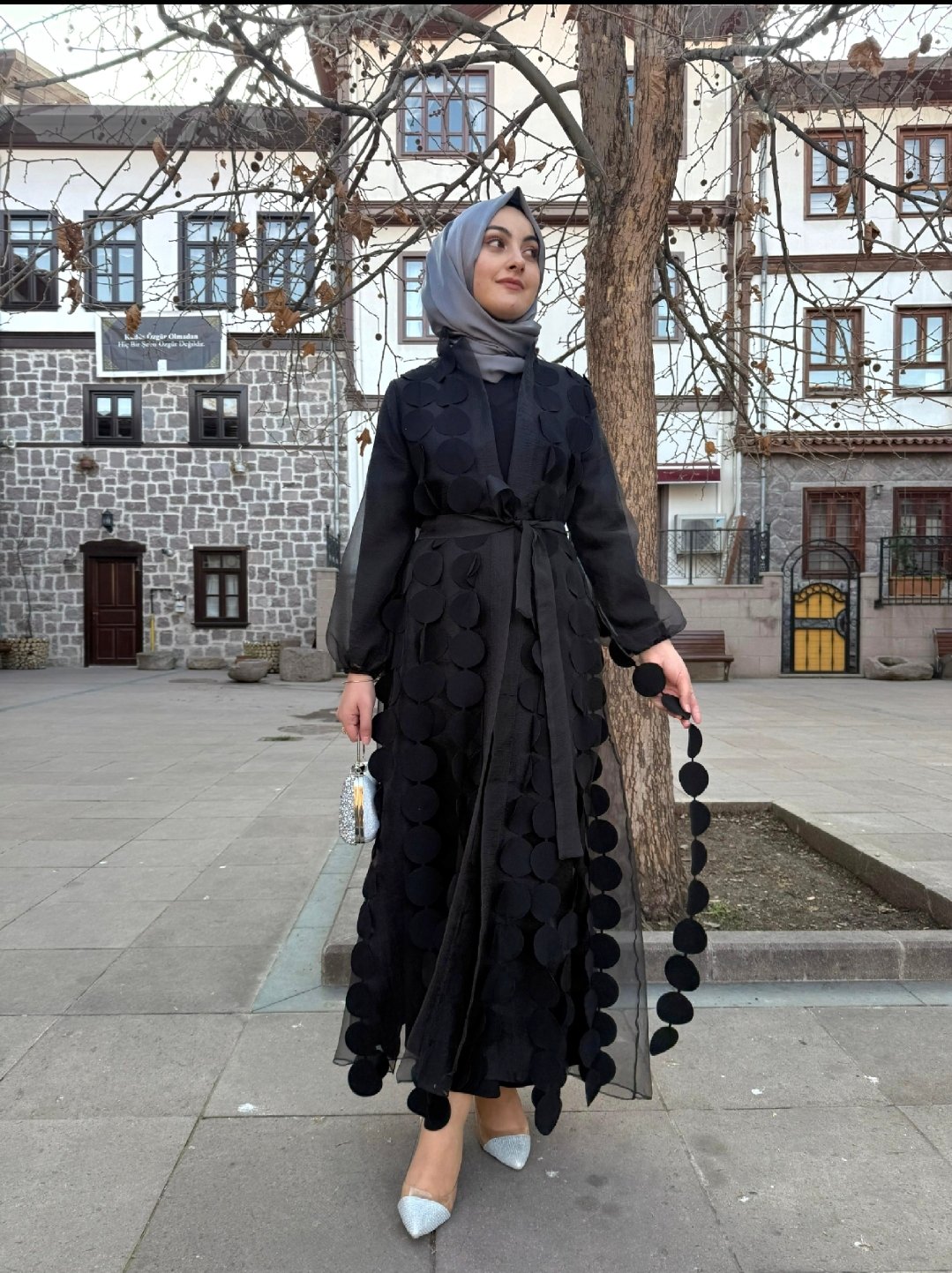 Siyah abaya takimimiz 