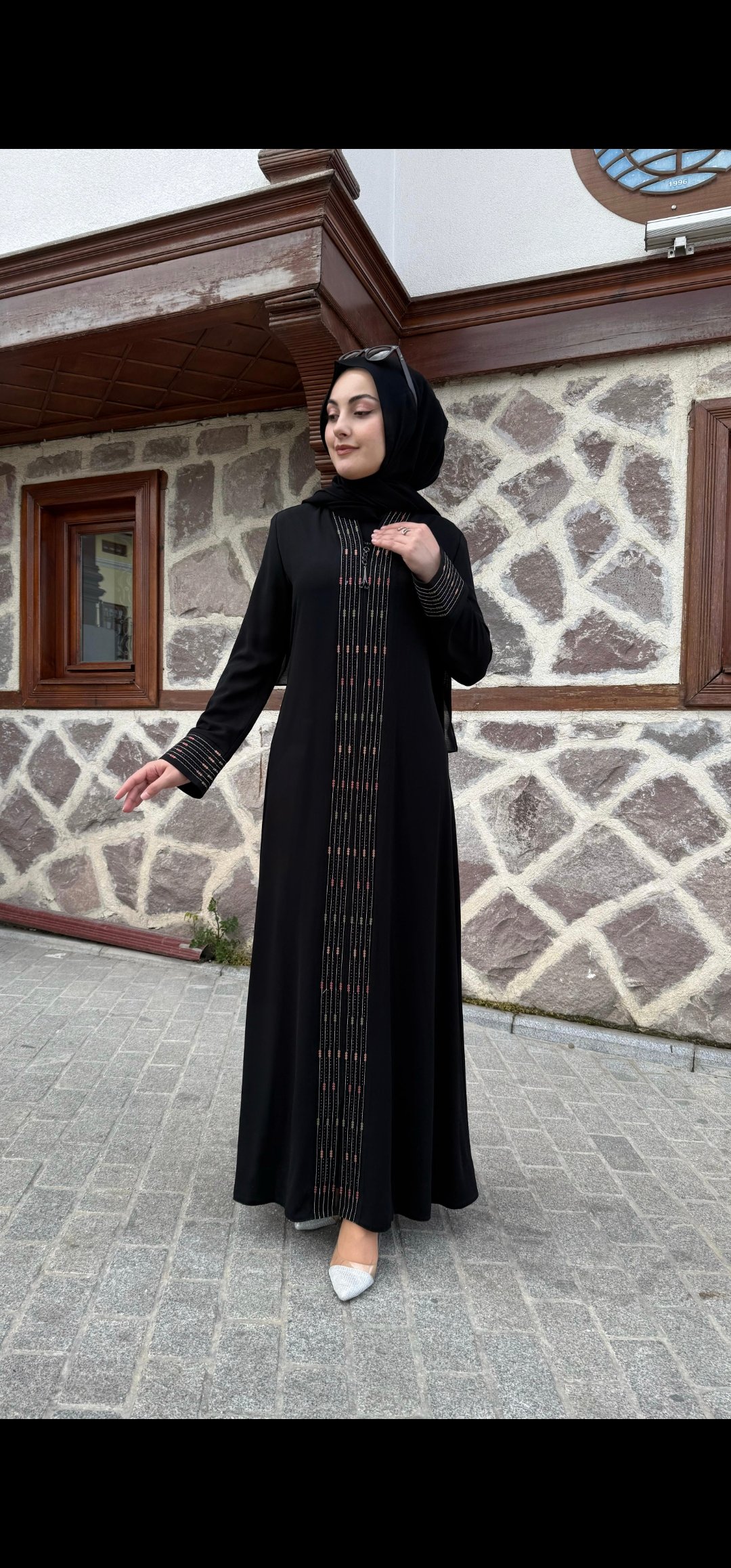 Firuze yazlik ince kumaş feracemiz 
