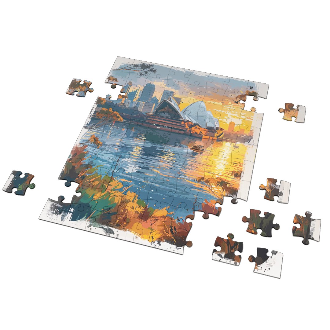 Manzara Çizimi Puzzle