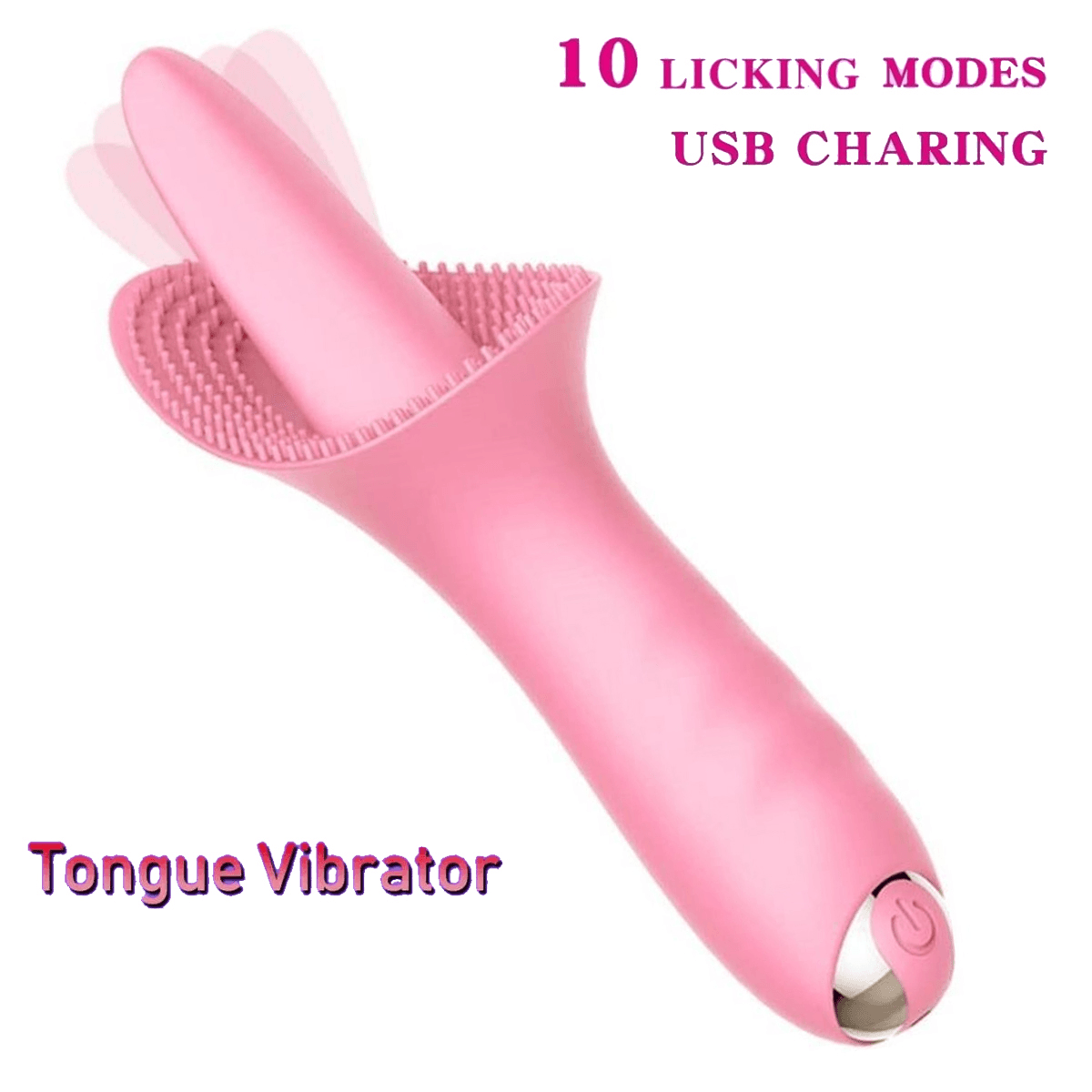 TONGUE Şarjlı Vibratör 14.5cm - Pembe