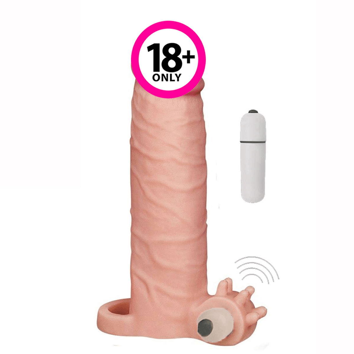 6.3 Testis Halkalı 5.6cm Uzatmalı Titreşimli Kılıf