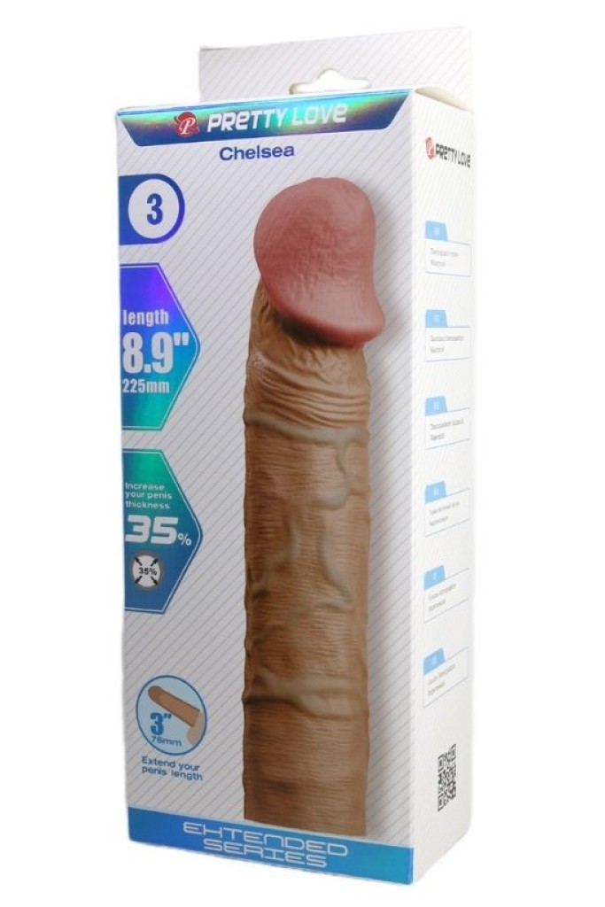 Chelsea Ten Dokulu Uzatıcı Penis Kılıfı