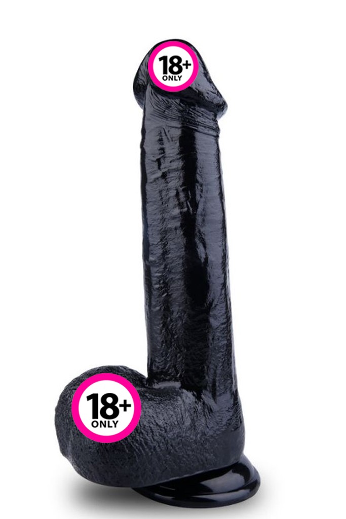 Libido 23 cm Siyah Realistik Dildo