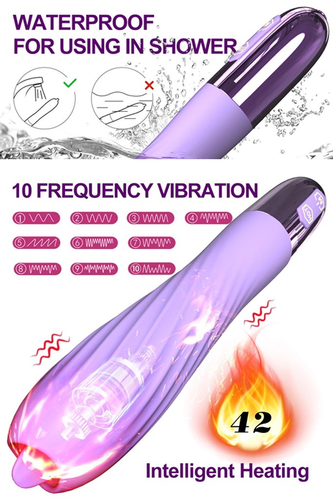 Dil Özellikli Isıtmalı Şajlı Süper Vibratör