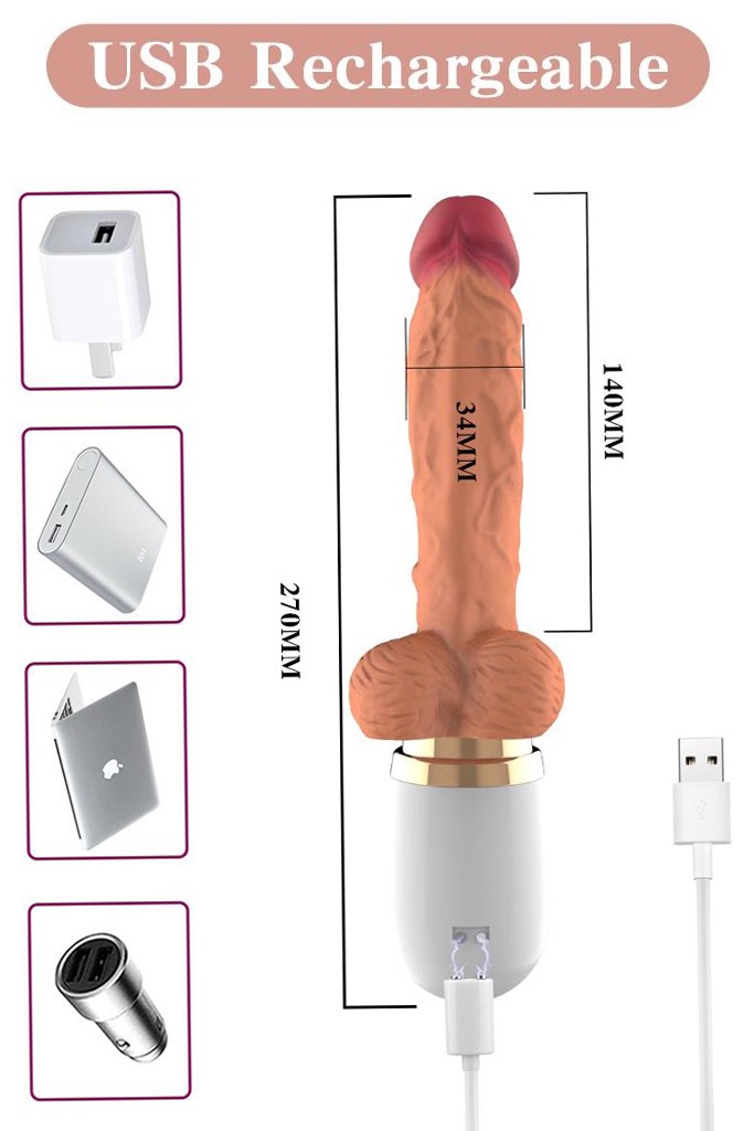 Uzaktan Kumandalı İleri Geri Hareketli Titreşimli Sex Makinesi