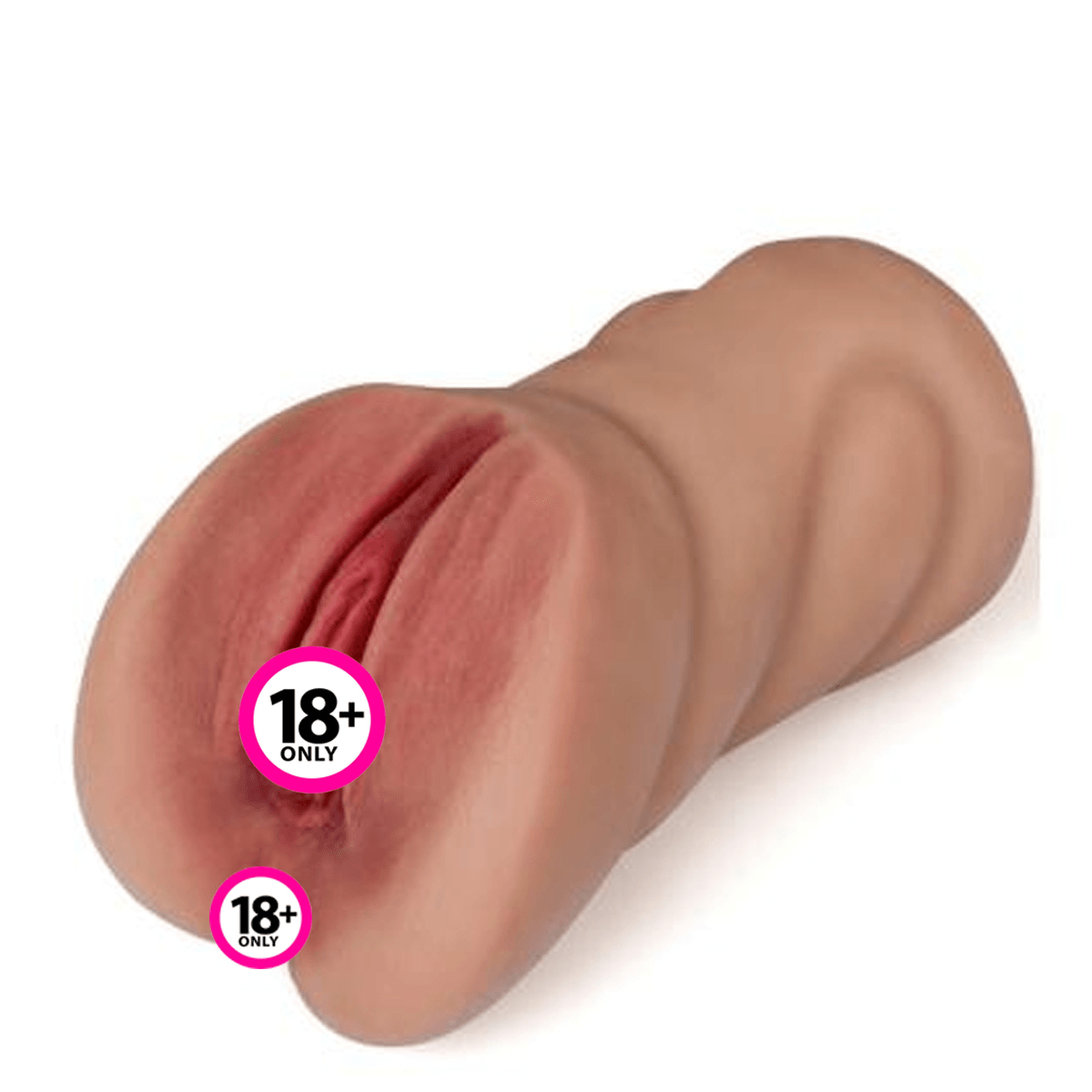 Çift Girişli Anal Vajinal Mastürbatör 15 cm