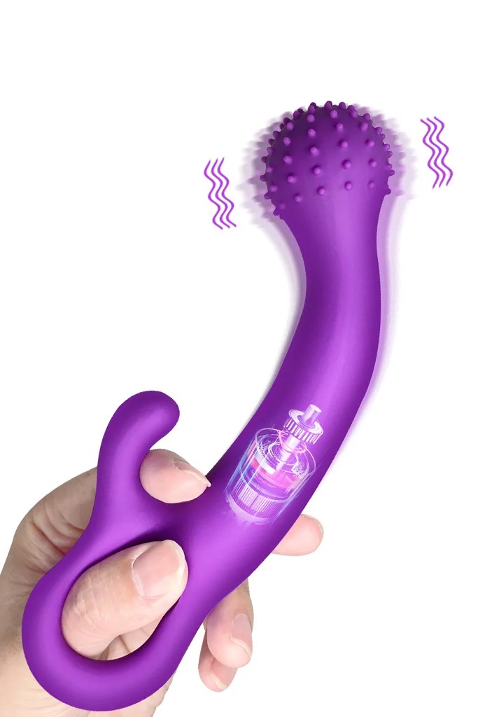 ROCK Çok Yönlü Vibratör 17 cm - Mor