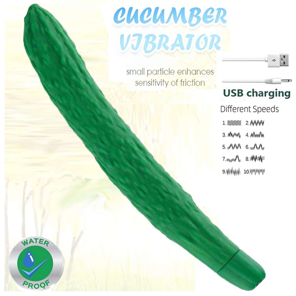 Cucumber Şarjlı Vibratör 25.5cm