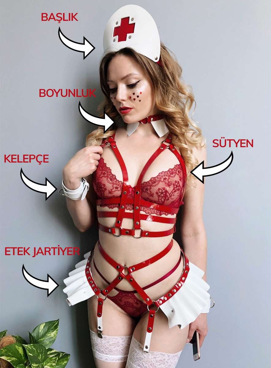 Etek Jartiyerli Hemşire Harness Takım