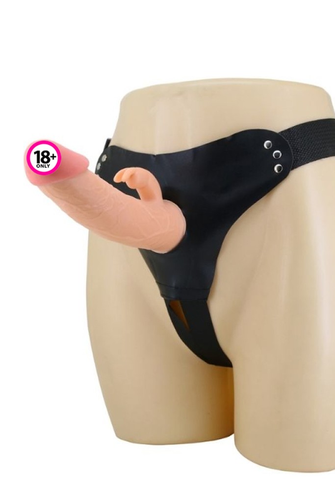 Mavis 5cm Dolgulu Realistik İçi Boş Protez Strapon Penis