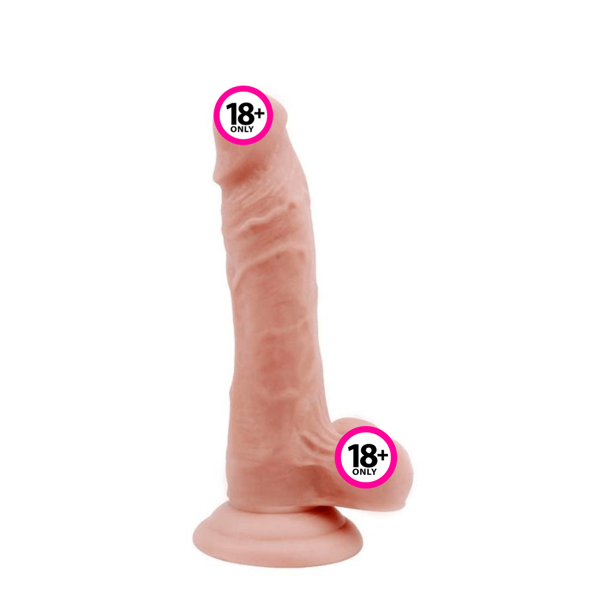 Flatterer Çift Katmanlı Kıkırdaklı Dildo - 18.5 cm