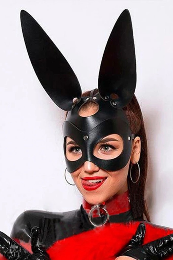 Bunny Fantezi Maske Siyah