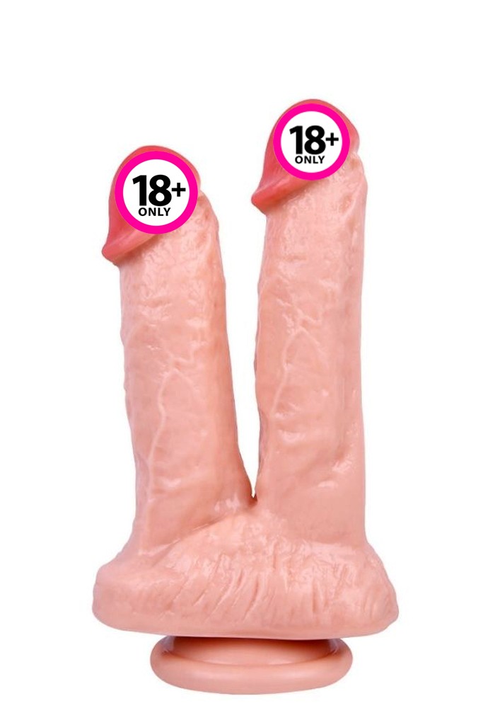 Libido Çiftli Çatal Realistik Dildo