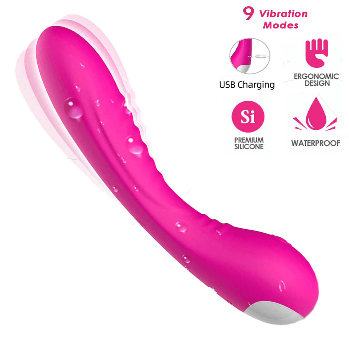 BRUTAL Şarjlı Vibratör 18cm - Pembe